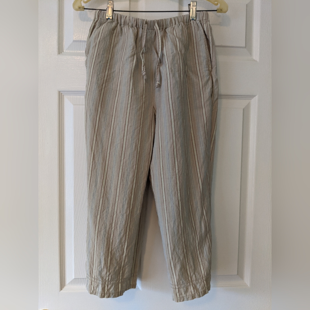 Preswick & Moore Petite Cropped Pants with Elastic/Drawstring Waistband, PM